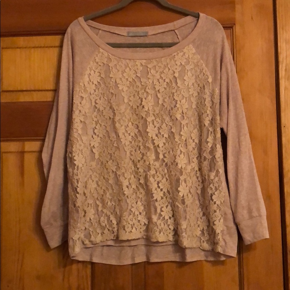 Lace front shirt size L